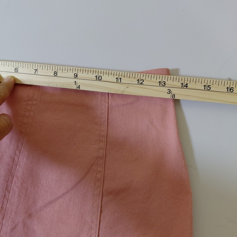 Iris Juniors Size‎ Small Mini Skirt Bubblegum Pink Denim Stretch High Waist - Picture 4 of 7